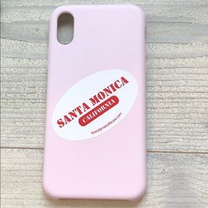light pink silicon iphone XS case
